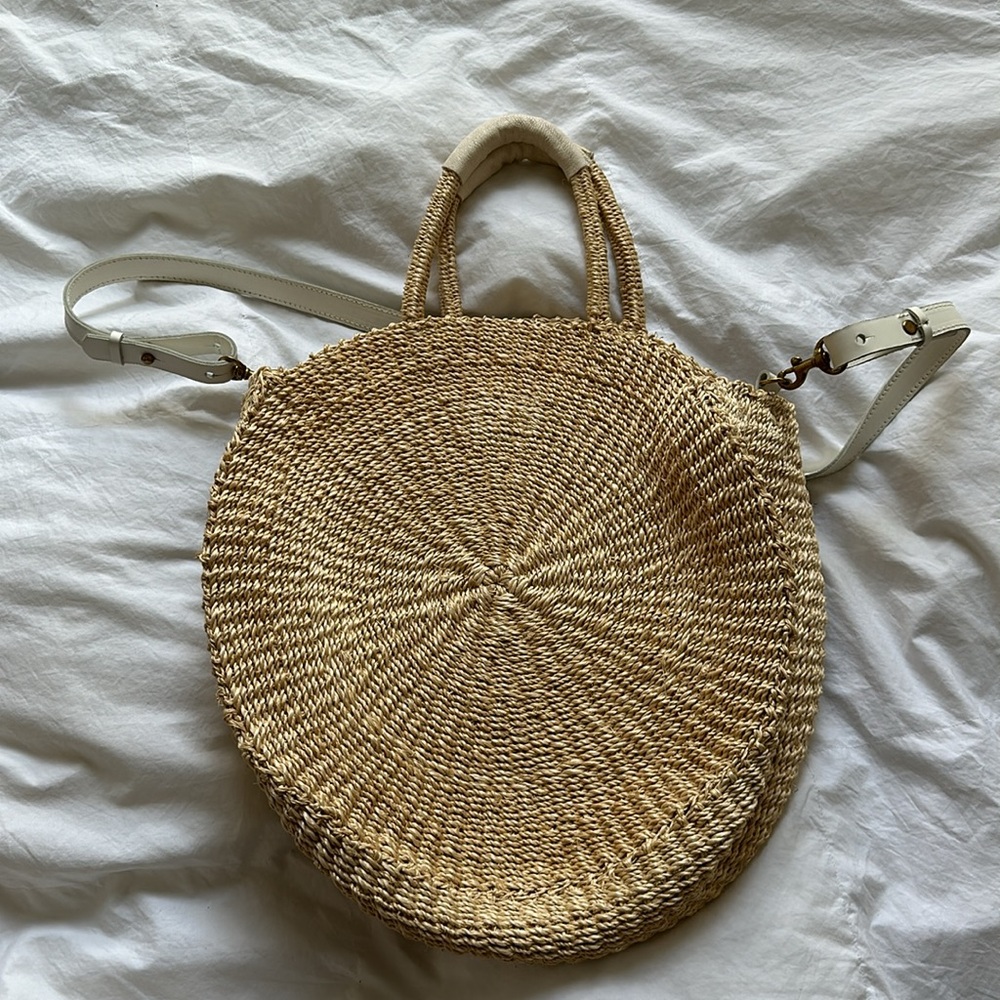 CLARE V. Raffia Handle Bag - Picture 2 of 5